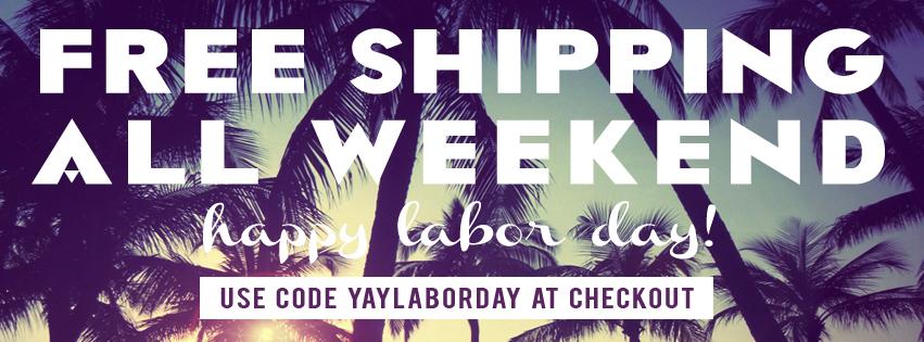 Labor Day weekend sale!