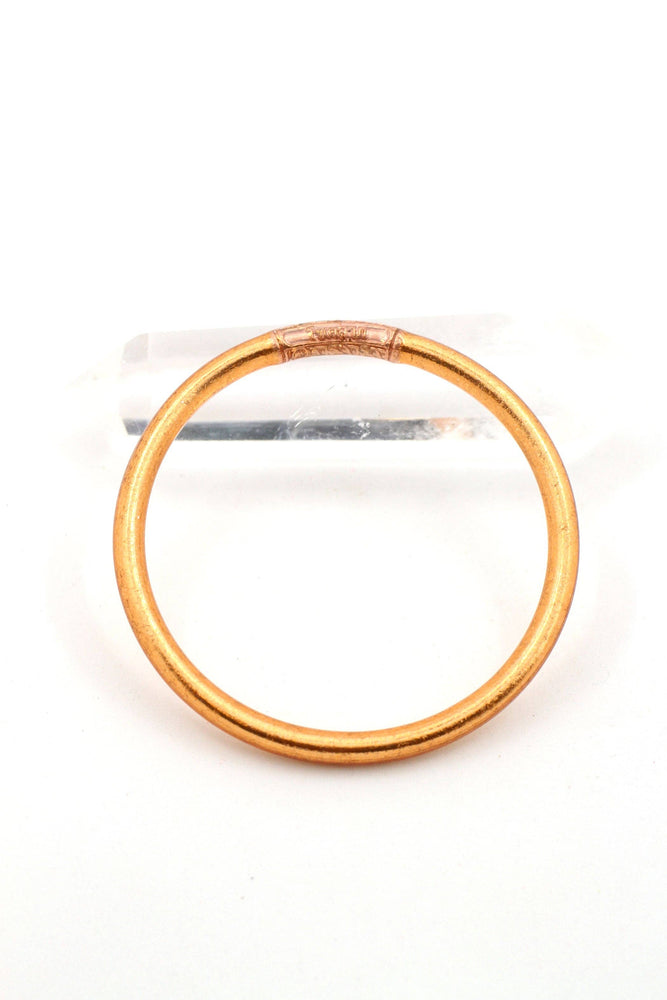 Single Thai Buddhist Temple Bracelet, Mantra Bangle, Metals
