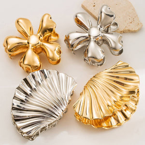 Floral Metal Geometric Hair Claw Clip – Chic Style_CWAHA6182