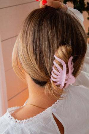 Clear Blush Claw Clip