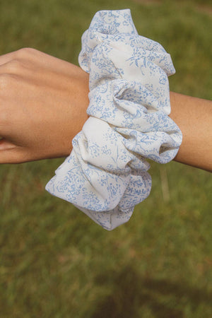 Coastal Floral Jumbo Scrunchie