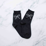 Women's Glitter Bow Socks
