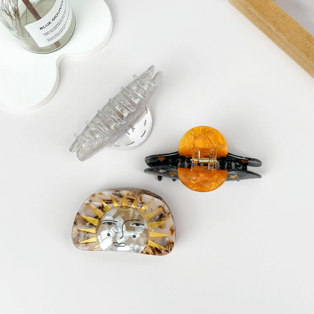 Sun Series Acetate Hair Claw Clip