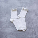Wednesday Ruffle Socks: Black