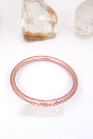 Single Thai Buddhist Temple Bracelet, Mantra Bangle, Metals