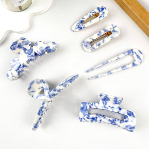 Cute Mini Acetate Heart Hair Claw Clips