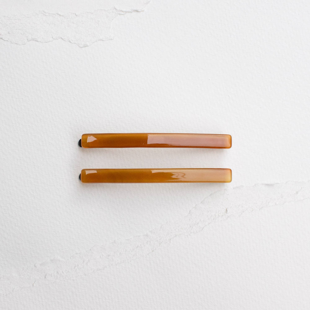 Eco Simple Hair Bobby Pin Set: Amber Mix