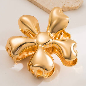 Floral Metal Geometric Hair Claw Clip – Chic Style_CWAHA6182