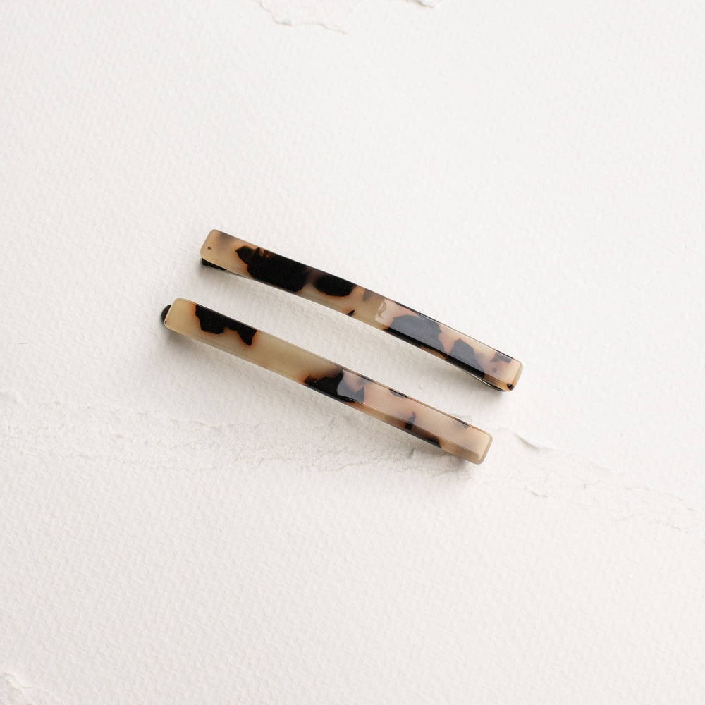 Eco Simple Hair Bobby Pin Set: Amber Mix