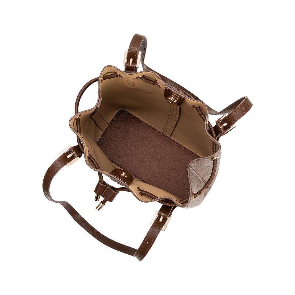 Sally Espresso Vegan Shoulder Bag Pre-Order 8/30