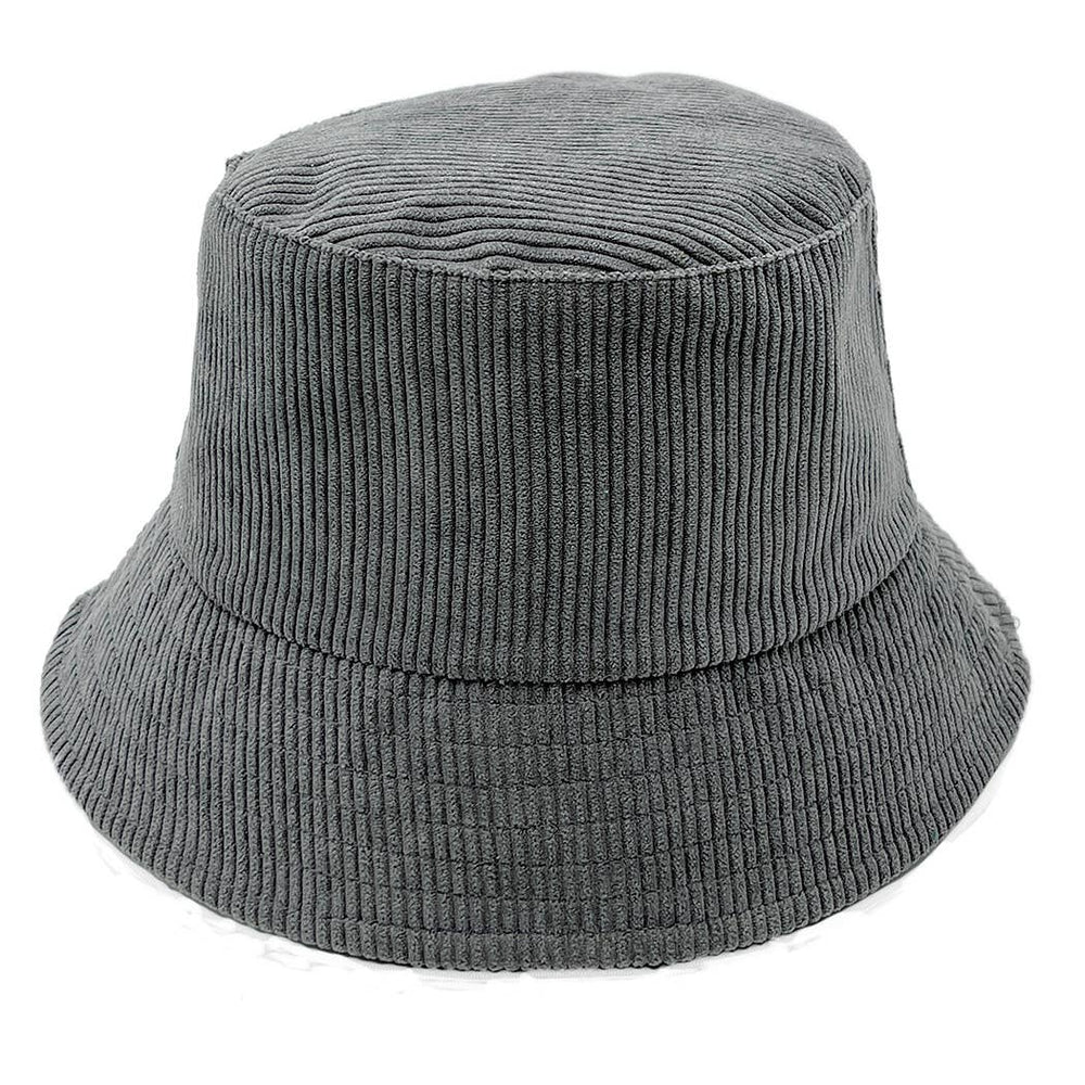Thin Corduroy Bucket Hat: ONE SIZE / BLK