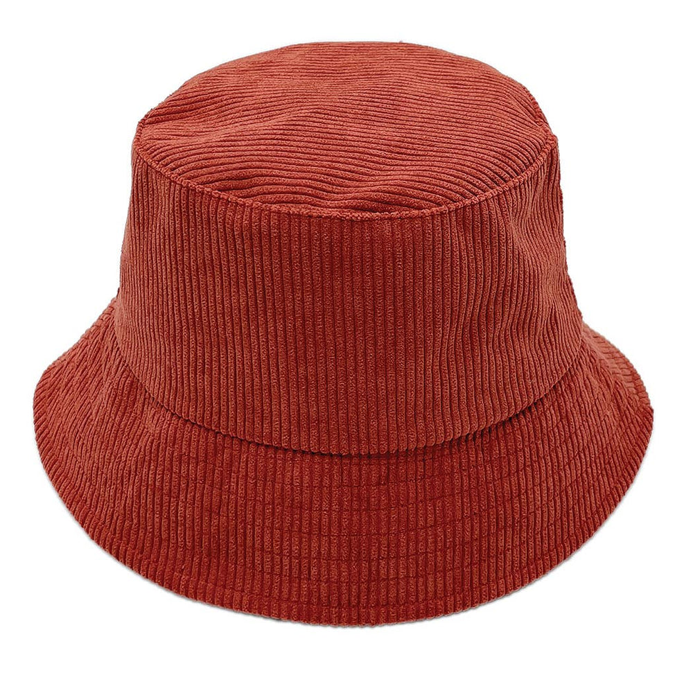 Thin Corduroy Bucket Hat: ONE SIZE / BLK