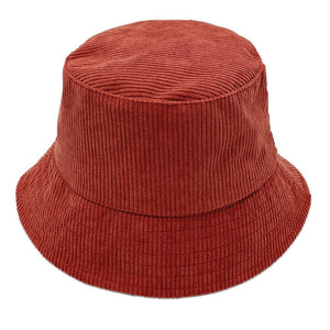 Thin Corduroy Bucket Hat: ONE SIZE / BLK