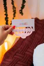 Clear Blush Claw Clip
