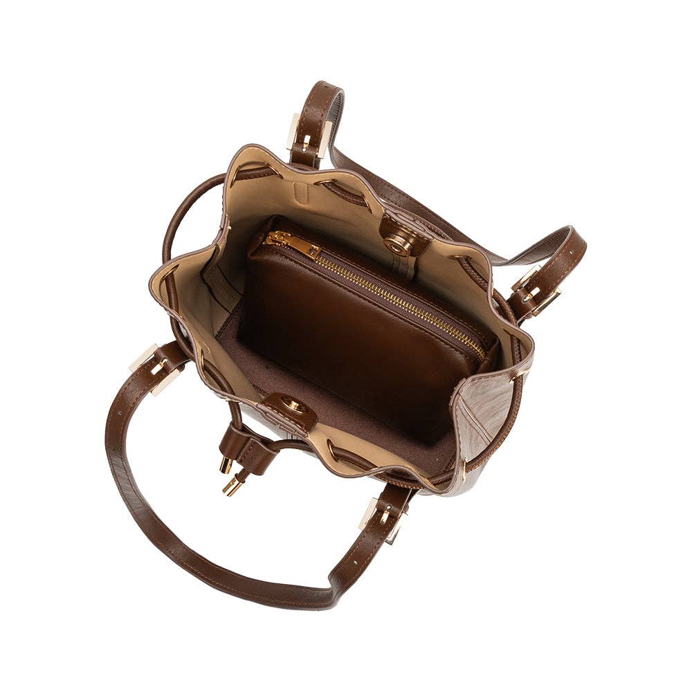 Sally Espresso Vegan Shoulder Bag Pre-Order 8/30