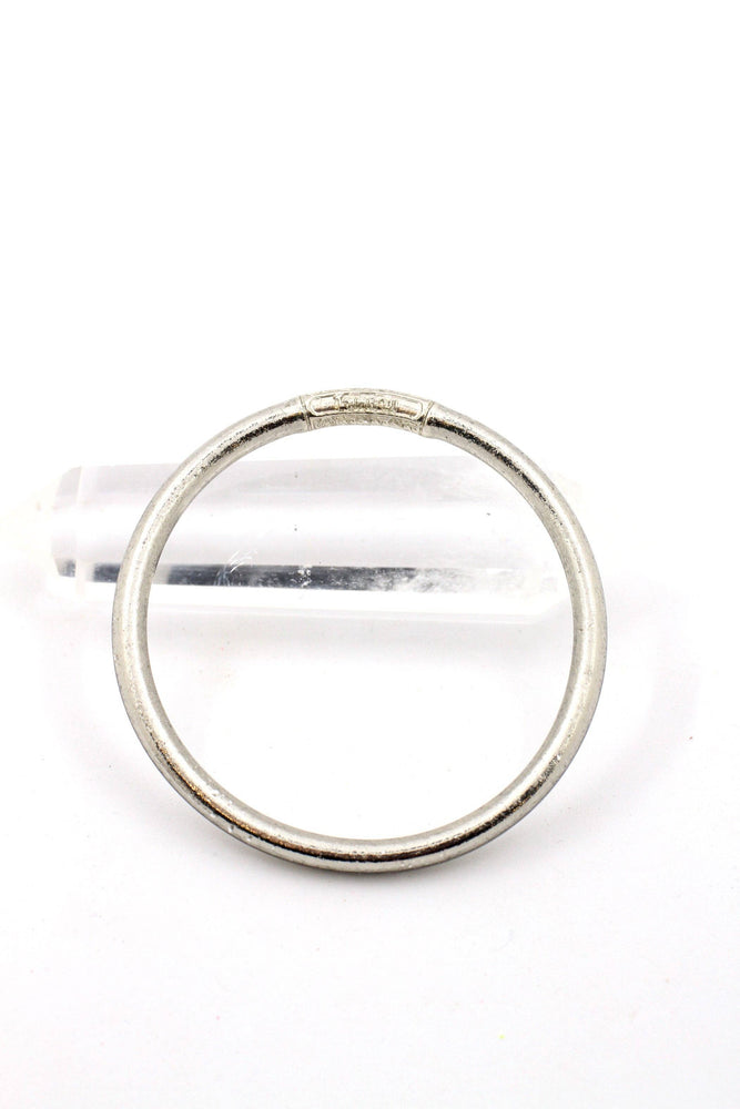 Single Thai Buddhist Temple Bracelet, Mantra Bangle, Metals