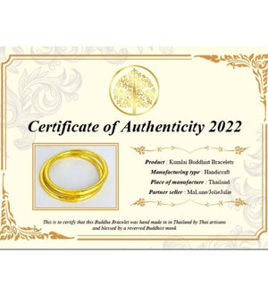 1 genuine buddhist bangle bracelet - silver size L
