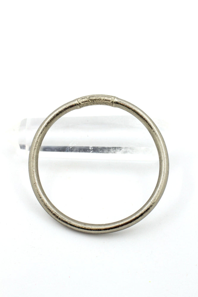 Single Thai Buddhist Temple Bracelet, Mantra Bangle, Metals
