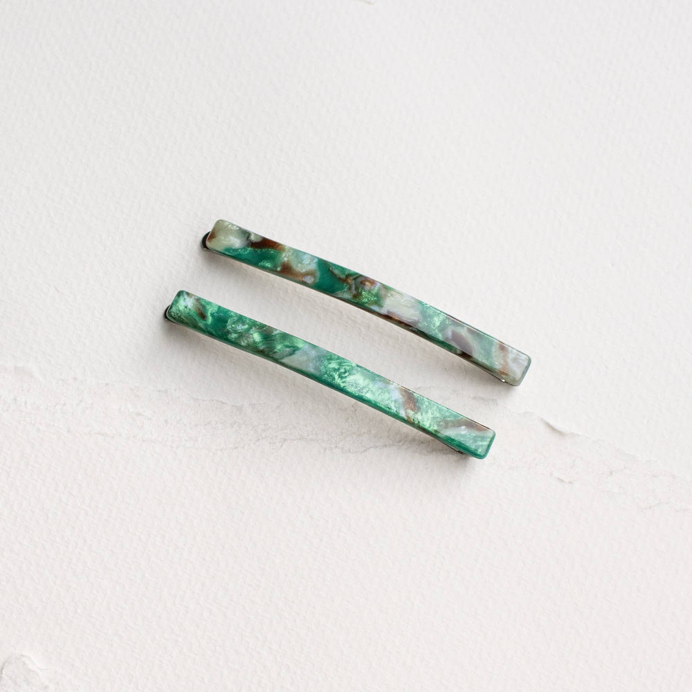 Eco Simple Hair Bobby Pin Set: Amber Mix