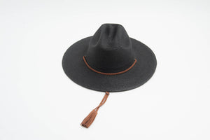 Women's Straw Wide Brim Cattleman Hat with Chin Cord