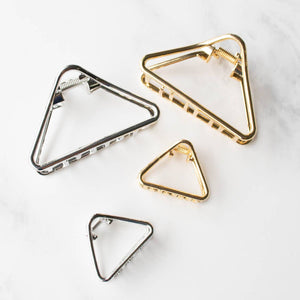 Metal Triangle Hair Clip