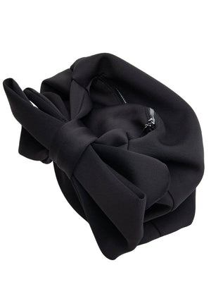 Neoprene Jumbo Bow Handle Purse