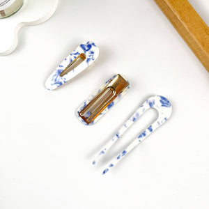 Cute Mini Acetate Heart Hair Claw Clips