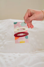 Red & White Snap Clip 2-pack