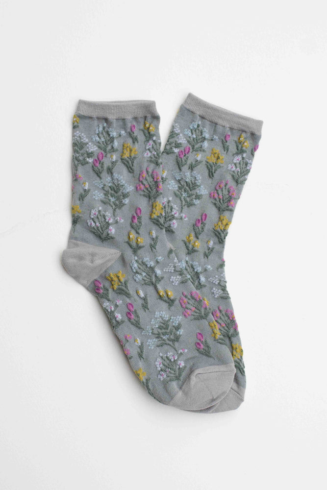 Midnight Wildflower Socks