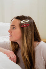 Red & White Snap Clip 2-pack