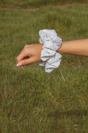 Coastal Floral Jumbo Scrunchie