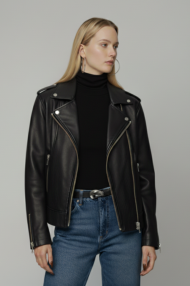 Napa Leather Belt with Silver Bean Buckle