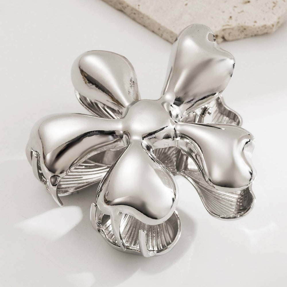 Floral Metal Geometric Hair Claw Clip – Chic Style_CWAHA6182