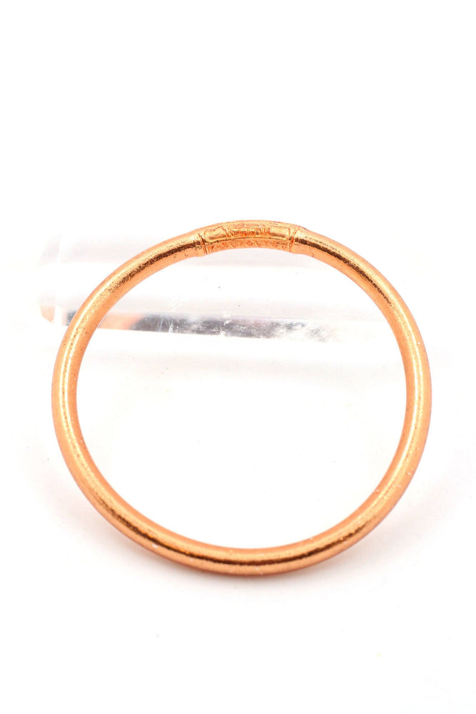Single Thai Buddhist Temple Bracelet, Mantra Bangle, Metals