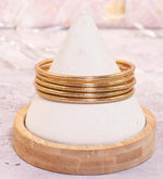 Buddhist Bangle Bracelet - Rose Gold  - 57 mm
