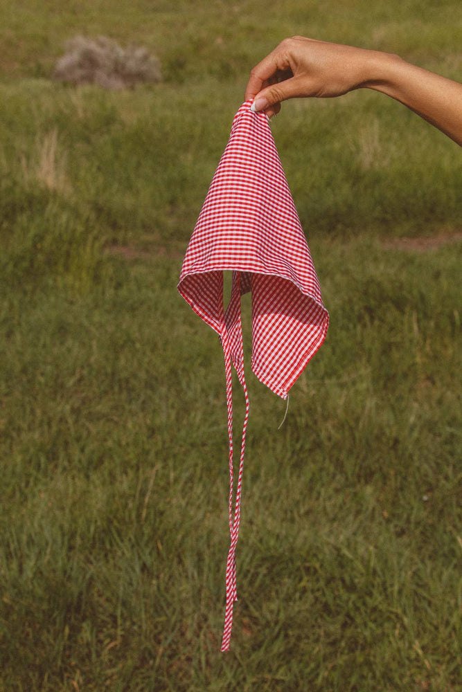 Checkered Tie Bandana
