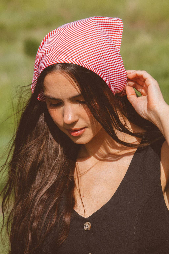 Checkered Tie Bandana