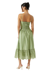 ASTR Nathalia Eyelet Midi Dress