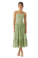 ASTR Nathalia Eyelet Midi Dress