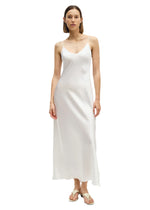 Bias Cut Slip Dress: Cloud