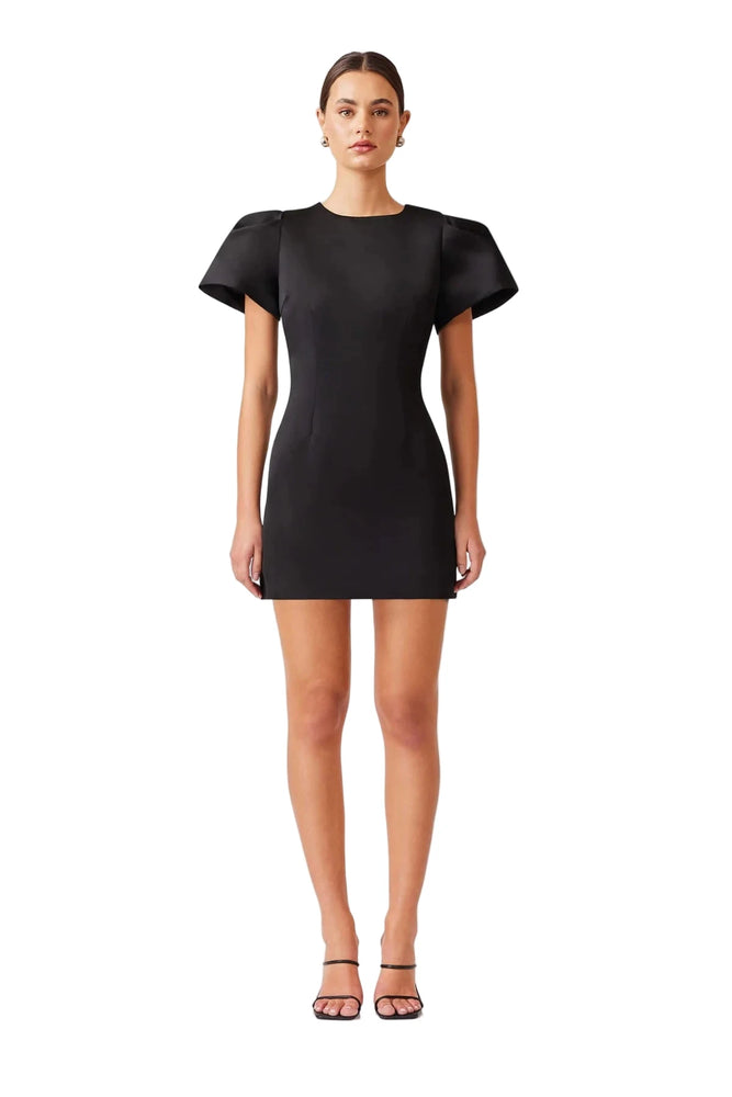 Elliatt Blake Puff Sleeve Mini Dress in Black