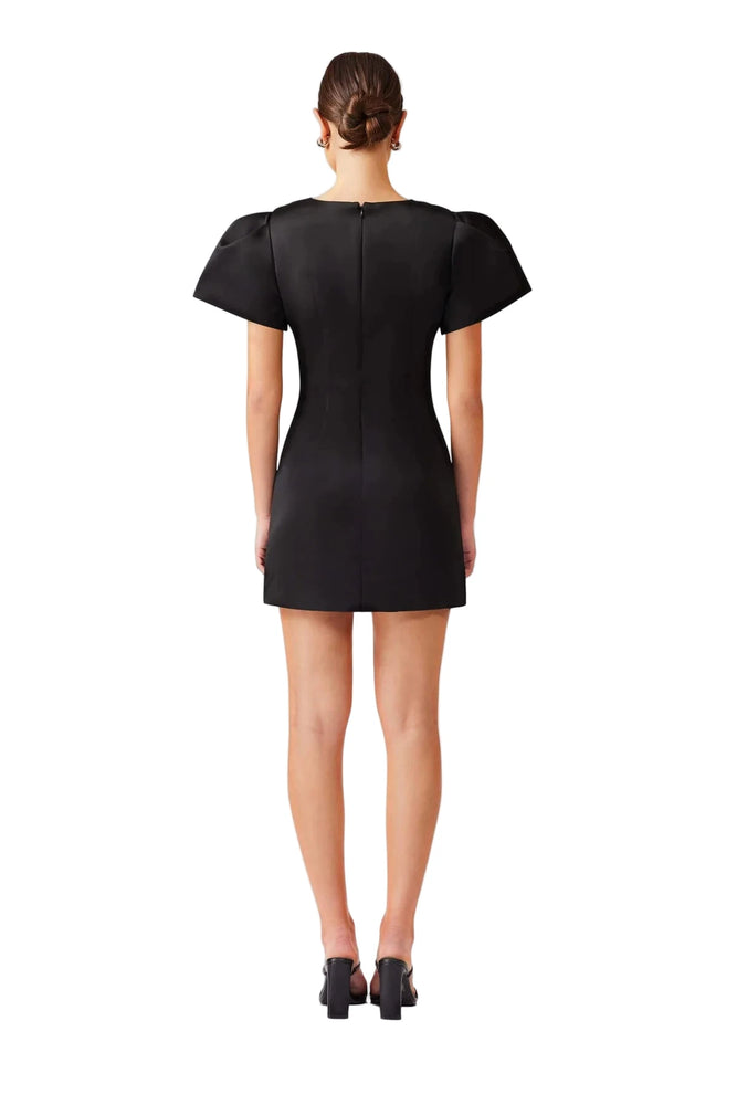 Elliatt Blake Puff Sleeve Mini Dress in Black