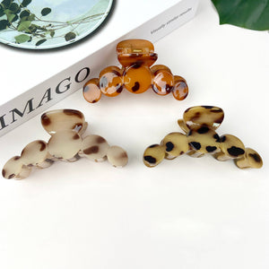 Leopard Print Hair Claw Clip