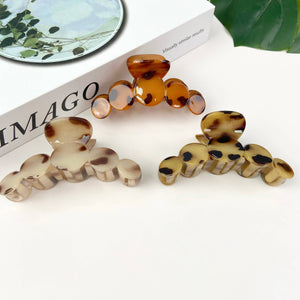 Leopard Print Hair Claw Clip