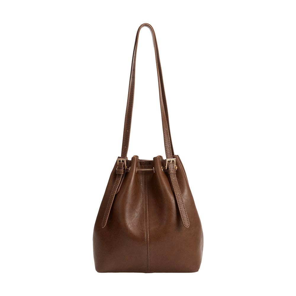 Sally Espresso Vegan Shoulder Bag Pre-Order 8/30