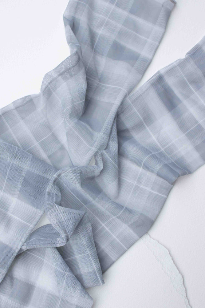 Sheer Patterned Crew Socks