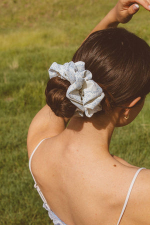 Coastal Floral Jumbo Scrunchie