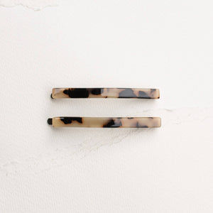 Eco Simple Hair Bobby Pin Set: Amber Mix