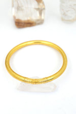 Single Thai Buddhist Temple Bracelet, Mantra Bangle, Metals