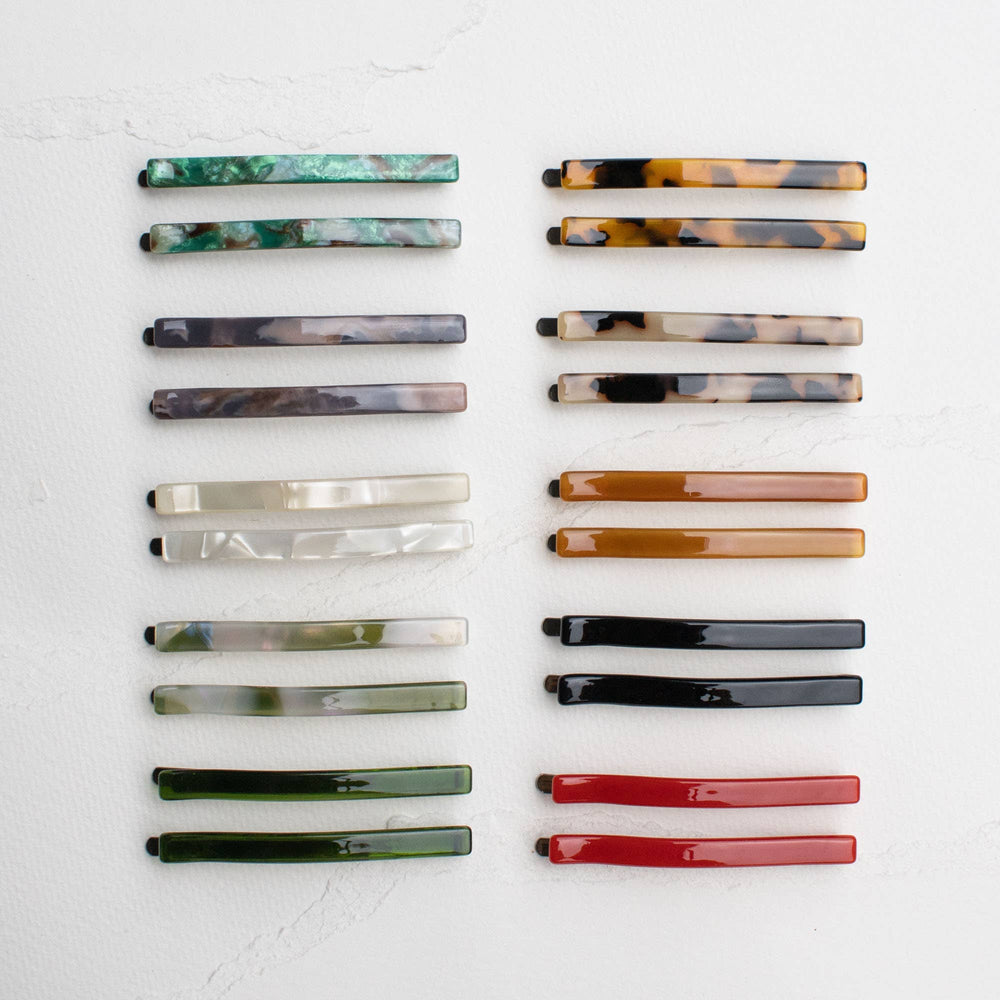 Eco Simple Hair Bobby Pin Set: Amber Mix